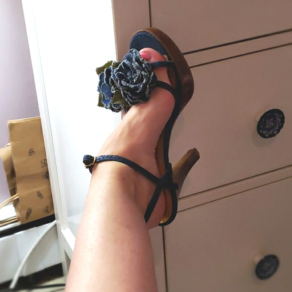 Sexy Denim Platform High Heels (Vintage)